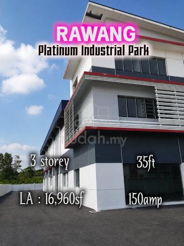 Rawang Platinum Industrial Park Factory Warehouse 3 Storey 150amp 35ft 1