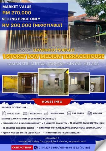 1 Storey Low Medium Terrace House For Sale 1