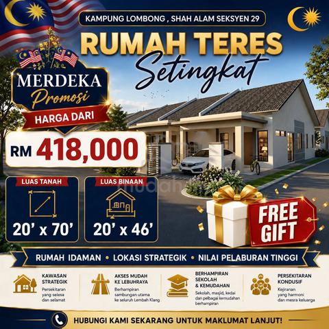 Rumah Teres Shah Alam Seksyen 29 Dekat Dengan Quayside Mall 1