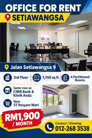 Setiawangsa keramat Jalan setiawangsa 9 to rent 1