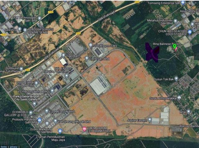 Senai/Seelong Agriculture Land on Industrial Zoning For Sale 1
