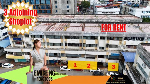Asia City | Adjoining 3 Shoplot | Ground Floor | KK City 1