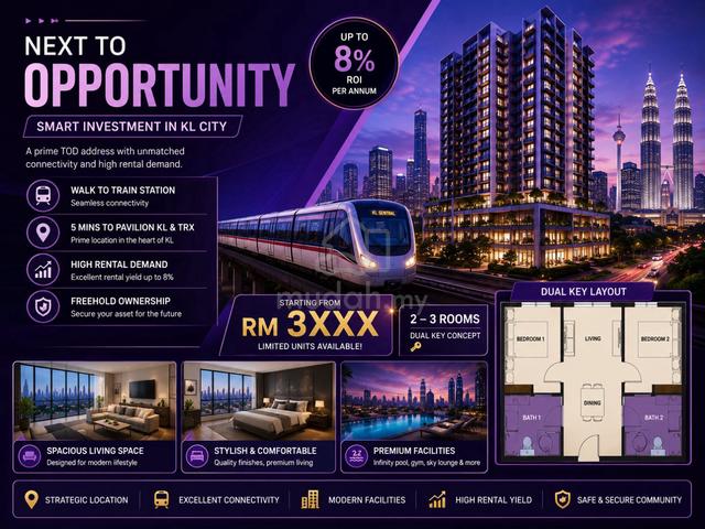 Near Kuchai Lama MRT Connected Condo【KL City】2-3 Bedroom 1