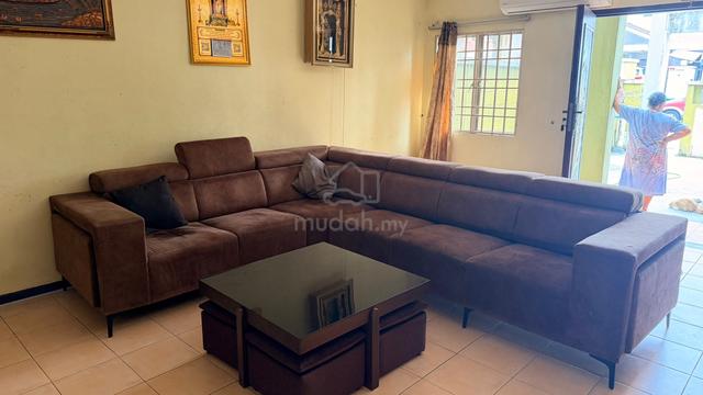 L Shape Sofa with two stools - photo 6 of 6