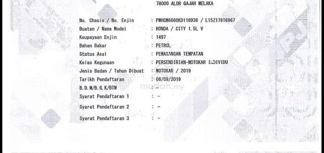 2019 Honda CITY 1.5 V MY14 GM6 FACELIFT (A) WARNTY - 5