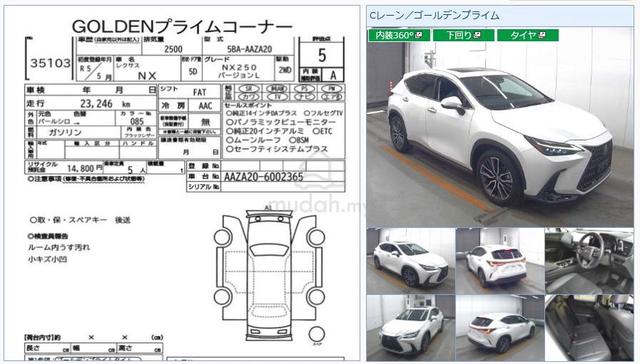 2023 Lexus NX250 2.5 VL Power Boot Sunroof 5A - 2