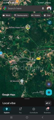 Sungai pinang jalan Kuching- Bau mixed zone land no road access sale 1