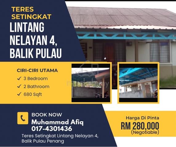 Teres Setingkat Lintang Nelayan 4, Balik Pulau Penang 1