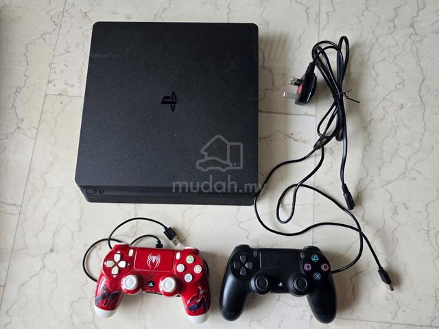 PS4 Slim 500GB + 2 Controllers + 3 Games (Full Box - photo 3 of 4