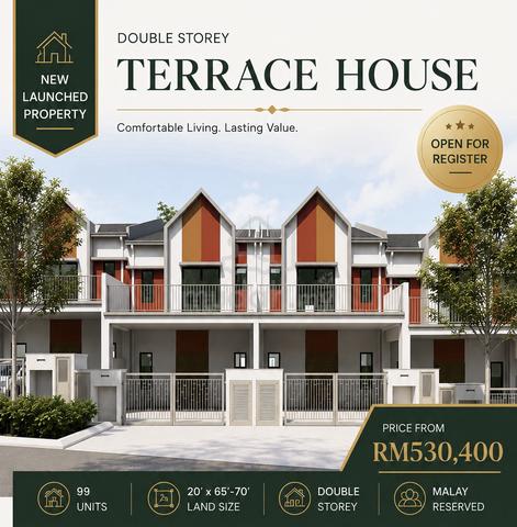 New Launched Property Double Storey Terrace House Salak Tinggi 1