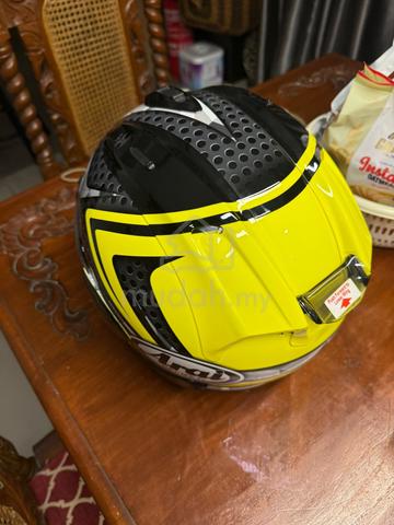 Arai Signet-X Dyno Yellow Full Face Helmet + Cover - photo 2 of 6