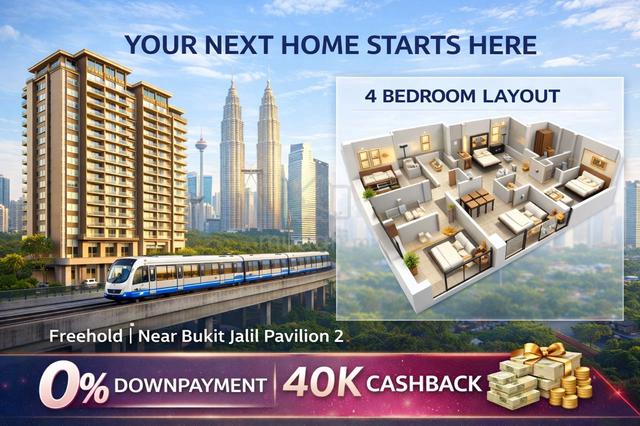 LOW Dense ! FREEHOLD【 7 Mins to Pavilion 2 】HILLTOP Near MRT UPM !! 1