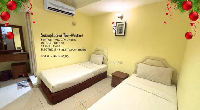 Room Rental Sunway Lagoon - Hotel Concept | Sunway  (Private Bathroom) 1