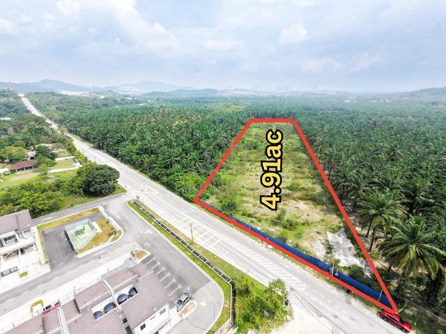 TANAH 5 EKAR FREEHOLD near Setia Alam termuurahhhh depan projek rumah 1