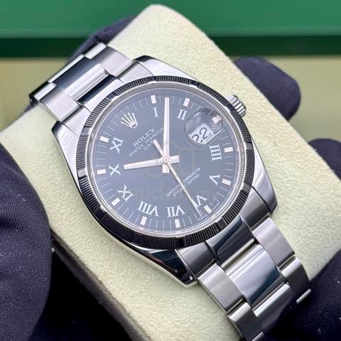 Rolex Oyster Perpetual Date Black Roman 115210 - photo 2 of 5