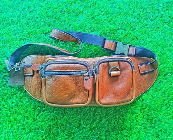 Men leather crossbody waistbag pouchbag Bags Wallets for sale in Butterworth Penang