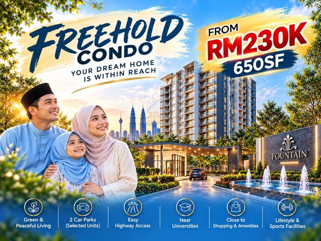 Kota Damansara | Fully Furnished| Freehold Condo| 2+1 Rooms|2 Carparks 1