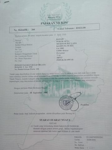 ​6.25 Ekar Pokok Sena Tepi Jalan Raya Utama - Infra Ready 1