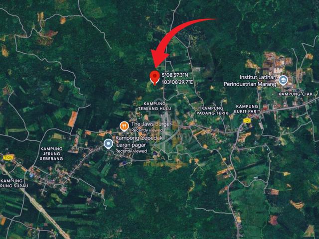 Tanah Kebun bersaiz 4.23 ekar di Kg. Jerung Seberang, Marang, TRG 1