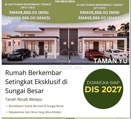 Teres Semi D baru Untuk Dijual ( Taman Yu ) 1