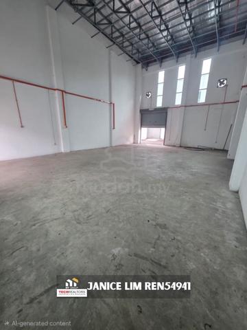 Bukit Minyak 1.5 Storey Light Industrial Terrace Factory For Rent 1