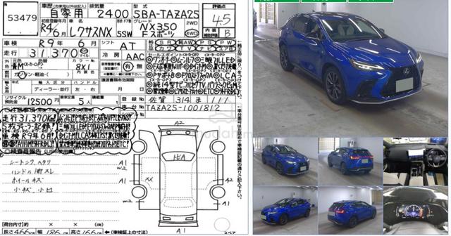 4.5B 31K KM UNREG 2022 Lexus NX350 2.4 F SPORT AWD - 2