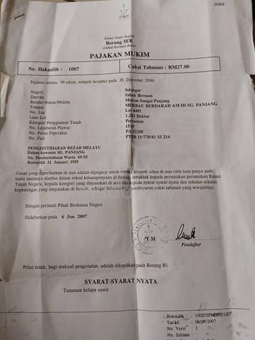 Tanah sawit 1 ekar untuk dijual 1