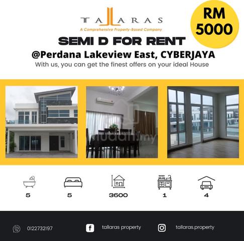 Rumah Semi D 2 Tingkat Mydiva Cyberjaya Untuk Di Sewa 1