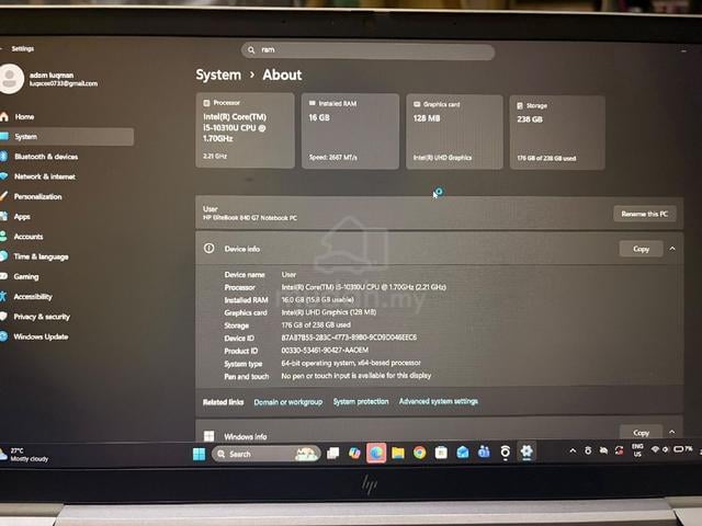 HP Elitebook 840 G7 Notebook PC - photo 3 of 6
