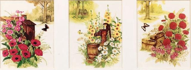 Rustic Garden Lithograph Prints (Set of 3) - photo 2 of 2