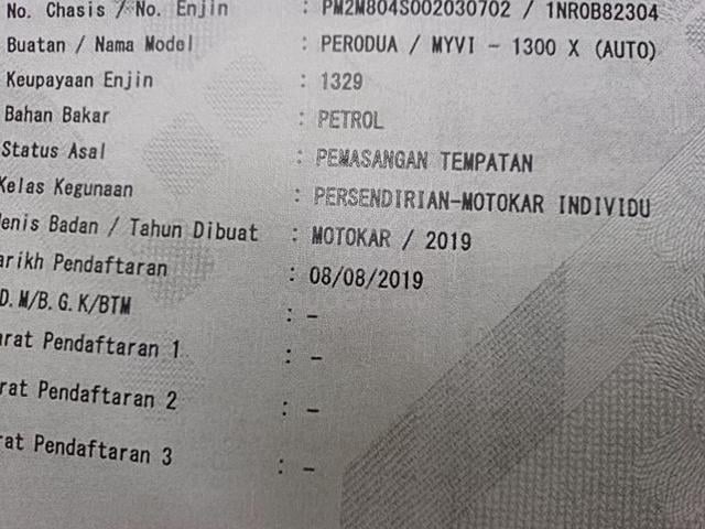 2019 Perodua MYVI 1.3 X (A) no.6222 ORI. LIKE NEW - 2