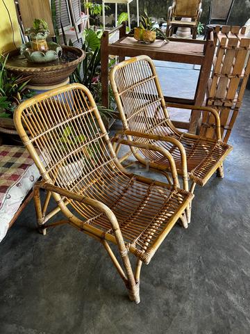 Vintage antique rattan chair + topper - photo 2 of 6