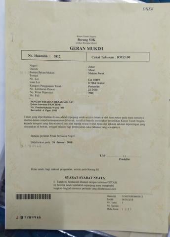 Sawit 9 tahun 1.8 ekar tanah Kampung Semasih, Panchor Muar Johor 1