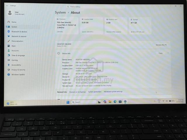 PREMIUM DELL VOSTRO i7 + Dedicated NVIDIA GPU - photo 5 of 6