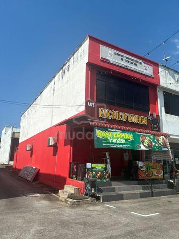 double storey end lot at taman kempas kulim 1