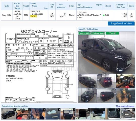 5A 8K KM UNREG 2024 Toyota VELLFIRE 2.4 Z PREMIER - 2