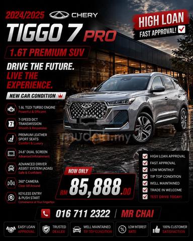 2024 Chery TIGGO 1.6 7 PRO (A) LOW MILEAGE F/LOAN - 1