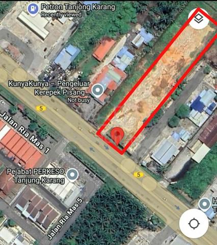 Tanah Untuk Dijual. Tepi Jalan Besar, Tanjung Karang 2