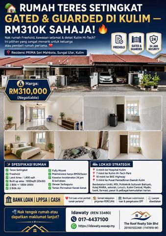 Residensi PRIMA Seri Mahkota, Sungai Ular, Kulim 1