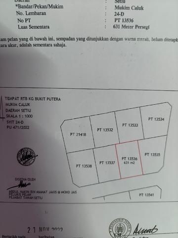 tanah tapak rumah 631m² 1