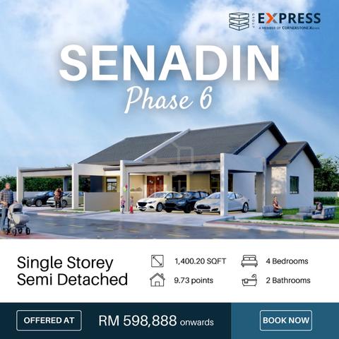 Brand New Single Storey Semi Detached at Senadin Phase 6