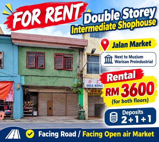 Open Air Double Storey Intermedite Shophouse Jalan Market Next to Muz 1