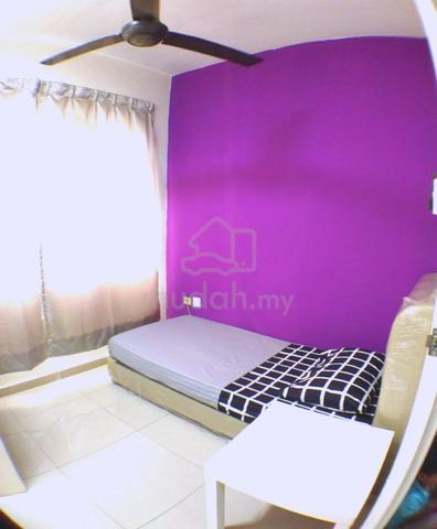 Damansara Perdana PRMPUAN MUSLIM, Fully Frnishd, FREE Utiliti, MRT BAS 1