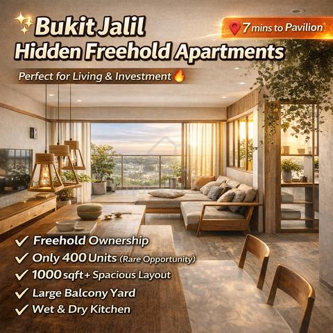 HILLTOP Condo - Near PAVILION 2 - 10 Mins to UPM - Freehold FURNISH !! 1