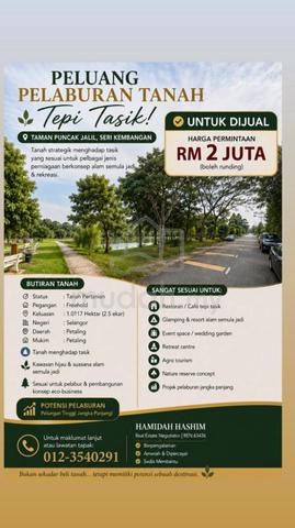 Tanah Tepi Tasik di Taman Puncak Jalil 1