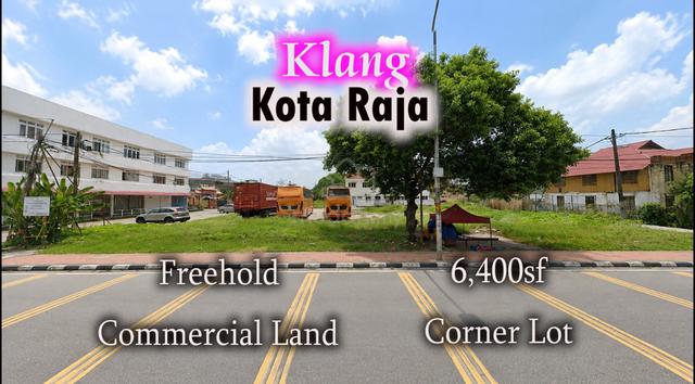 Klang Town Kota Raja Kawasan 1 Freehold Corner Commercial Land 6400sf 1