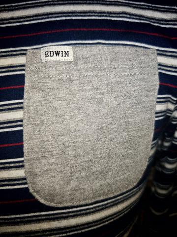 EDWIN striped long sleeved T-Shirt berpoket. - photo 3 of 6