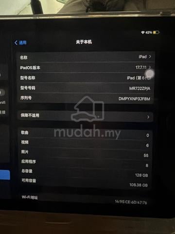 URGENT！ipad 6th generation 128GB🤍 - photo 4 of 6