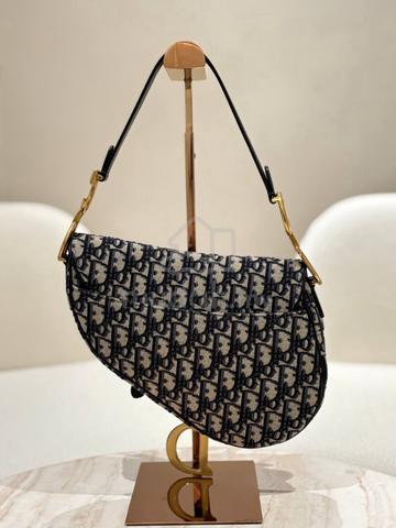 Christian Dior Medium Saddle Blue Dior Oblique - photo 4 of 4