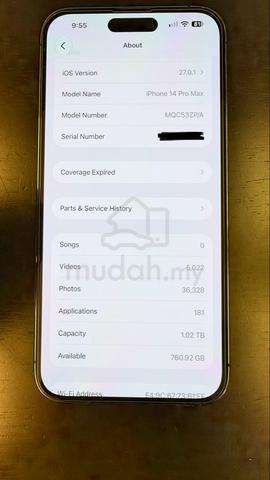 Iphone 14 pro max 1TB for sale - photo 3 of 3